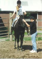 Retraining a horse with a problem